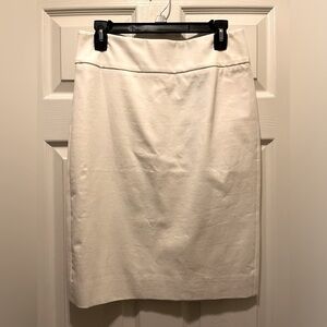NWT J. Crew Ivory Pencil Skirt | Size 6 Regular